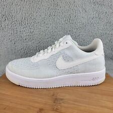 Men's Nike Air Force 1 Flyknit Low 2.0 Pure Platinum Size 9 AV3042-100 Shoes, used for sale  Shipping to South Africa