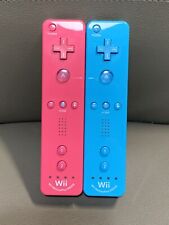 Controle remoto Nintendo OEM Wii rosa azul Motion Plus lote 2 testado comprar usado  Enviando para Brazil