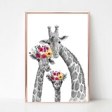 Giraffe family print for sale  WOLVERHAMPTON