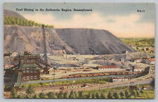 Used, Pennsylvania - Coal Mining in Anthracite Coal Region - Linen  Postcard - c1940 for sale  Shipping to South Africa