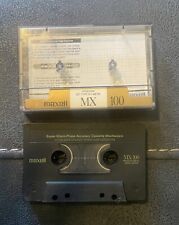 MAXELL MX 100 Blank Cassette Tape Cobalt Alloy Metal IEC Type IV Used for sale  Shipping to South Africa