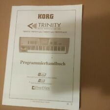 ORIGINALE Korg Trinity/Trinity Plus/Trinity Pro/Trinity PROX programmierbuch usato  Spedire a Italy