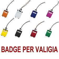 Badge valigia bagagli usato  Italia