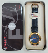 Vtg 1990s Fossil Galaxy Prismatic Gold Blue Green Watch Faceted Crystal PC-7364 for sale  Shipping to South Africa