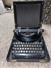 Underwood Noiseless Portable Typewriter Early Model Case Leather Handle Rare for sale  Shipping to South Africa