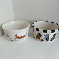Stoneware dog bowls for sale  Corinth
