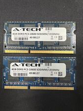 A-Tech 4GB PC3-10600 Laptop SODIMM DDR3 1333 MHz Modules 2x 4GB 8GB Total, used for sale  Shipping to South Africa