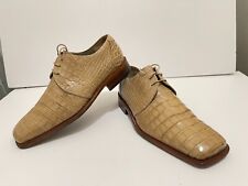 Zapatos MAURI Beige Crema Genuinos Cocodrilo Cocodrilo Derby Negros TALLA 8 M LUX, usado segunda mano  Embacar hacia Argentina