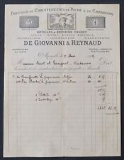Invoice marseille 1913 d'occasion  Expédié en Belgium
