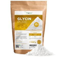 GLYCIN PURE - 1,1kg / 1100g Czysta glicyna w proszku bez dodatków + łyżka dozująca, używany na sprzedaż  Wysyłka do Poland