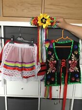 Strój krakowski dziewczycy dziewczęcy polski kostium ludowy 4-7 lat handmade 4 szt na sprzedaż  Wysyłka do Poland