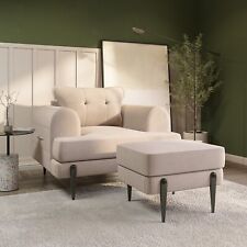 Beige fabric armchair for sale  HUDDERSFIELD