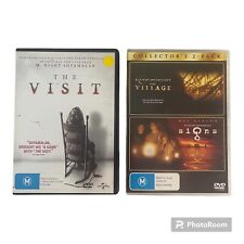 DVDs The Village / Signs & The Visit - Trio M.Night Shyamalans - Thrillers - R4 comprar usado  Enviando para Brazil