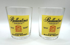 2 copos Ballantine's Finest Scotch Whisky Scotland Rocks vintage feitos na França, usado comprar usado  Enviando para Brazil