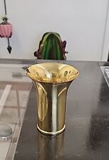 Vintage Art Deco Small Polished Brass Vase Chase Pre Catalog 1933 11148 Rare  for sale  Shipping to South Africa