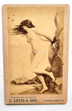 FOTO DE GABINETE DE LA DÉCADA DE 1870... DAMA DESNUDA, ANDRÓMEDA POR ROCKS L. LEVIN & SON SAN FRANCISCO segunda mano  Embacar hacia Argentina