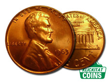1963-P Uncirculated Lincoln Memorial Cent BU Brilliant for sale  Goldendale