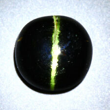9.17CT 13.3MM CABOCHON SHAPE DEEP GREEN NATURAL ENSTATITE CAT'S EYE GEMSTONE for sale  Shipping to South Africa
