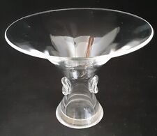 Vintage Steuben Crystal Pedestal Footed Compote Thumbprint Bowl AS IS for sale  Shipping to South Africa