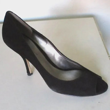 AK Anne Klein Maemory Womens Black Suede Peep Pump - Size 8M for sale  Shipping to South Africa