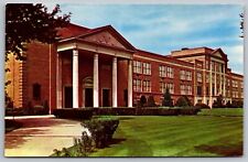 Nashua New Hampshire Senior High School Building Streetview Chrome Postcard for sale  Shipping to South Africa