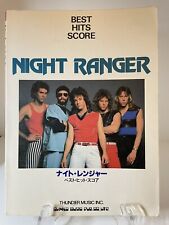 Night Ranger, puntuación de los mejores éxitos, cancionero, Japón, usado segunda mano  Embacar hacia Argentina