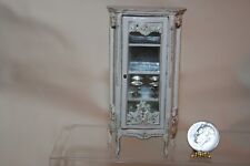 Miniature Dollhouse Bespaq Handpainted French Victorian Display Cabinet 1:24 for sale  Shipping to South Africa