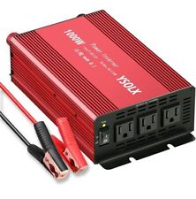 YSOLX 1000W Car Power Inverter DC 12V To AC 110V 3 AC Outlets RV Solar , used for sale  Shipping to South Africa