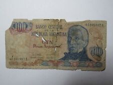 Papel moneda antigua argentina - #315a ND (1983-85) 100 pesos argentinos WCr segunda mano  Embacar hacia Argentina