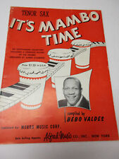 Partituras de saxofone tenor It's Mambo Time Bebo Valdes Alfred Music comprar usado  Enviando para Brazil
