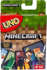 Jogo de cartas Minecraft UNO da Mattel Family novo em folha e lacrado Reino Unido estoque grátis POST comprar usado  Enviando para Brazil