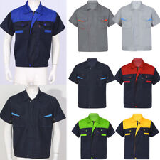 Men's Work Shirt Industrial Mechanic Uniform Factory Automotive Pocket Jacket  comprar usado  Enviando para Brazil