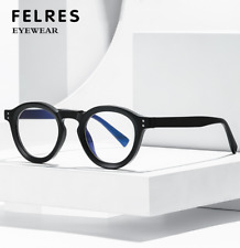 Óculos redondos masculinos femininos TR90 anti luz azul lente transparente armações de óculos retrô  comprar usado  Enviando para Brazil