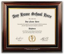Personalized Customized Custom - Home School Diploma High School Education GED for sale  Shipping to South Africa