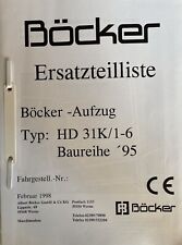 Böcker aufzug typ gebraucht kaufen  Föritztal, Sonneberg