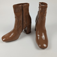 Botas de tornozelo femininas Madden Girl Whtney caramelo patenteado salto robusto 9,5, usado comprar usado  Enviando para Brazil