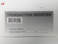 Checkbook transaction register for sale  Milwaukee