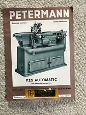 Used, PETERMANN P25 Single Spindle Automatic Lathes Sales Catalog, Swiss Made for sale  Shipping to South Africa