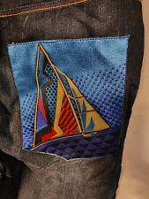 Jeans masculino Coogi 42 azul aba folgada bolsos veleiro bordado jeans  comprar usado  Enviando para Brazil