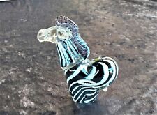 Used, NGWENYA ART GLASS ZEBRA FIGURINE KINGDOM OF SWAZILAND 12CM TALL for sale  Shipping to South Africa