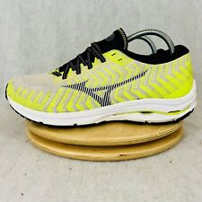 Mizuno Wave Rider 24 Waveknit Athletic Running Shoes Yellow Gray Men’s Size 9.5 comprar usado  Enviando para Brazil