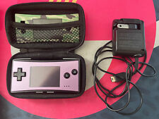 Used, Nintendo Gameboy Micro Black Body OXY-001 w/Charger and 2 Faceplates for sale  Edison