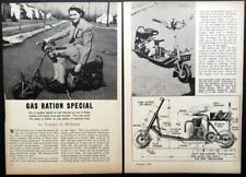 Motor Scooter 1943 Segunda Guerra Mundial HowTo Build PLANOS "Gas Ration Special" minibike comprar usado  Enviando para Brazil