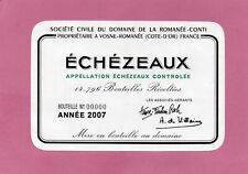 Etiquette echezeaux 2007 d'occasion  Vendays-Montalivet