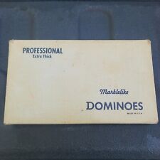 Professional Dominoes USA Extra Thick 816 Marblelike Dominoes  Puremco EUC for sale  Shipping to South Africa