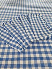 Blue gingham check for sale  GLASGOW