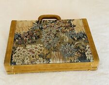 Vintage FRENCH LUGGAGE COMPANY Floral Tapestry Briefcase ~ Ultra Rare, UNUSED !! for sale  Shipping to South Africa