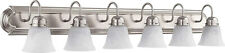 Luminária de parede Quorum 5094-6-165 48" 6 luzes banheiro vaidade em cetim níquel comprar usado  Enviando para Brazil