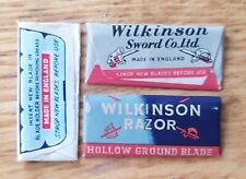 3 Pcs Blade for  WILKINSON Sword.  SAFETY RAZOR. Empire model.  1930-1950 years for sale  Shipping to South Africa