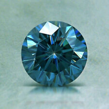 Moissanite Blue (VVS1) Brilliant Round Cut 4.00MM to 8.25MM Loose For Jewelry for sale  Shipping to South Africa
